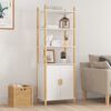 vidaXL Highboard White Engineered wood, solid pinewood Tall Highboard