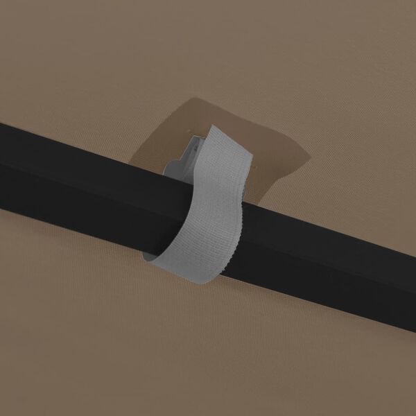 vidaXL Gazebo Taupe and Black Polyester fabric, Steel 10ft