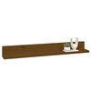 vidaXL Wall Shelf Honey brown Solid pine wood 31.5 in long Wall mounting