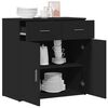 vidaXL Sideboard Black 31.1"x15"x31.5" Engineered Wood