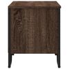 vidaXL Shoe Cabinet Brown Oak Engineered Wood, Metal Medium Shoe Cabinet