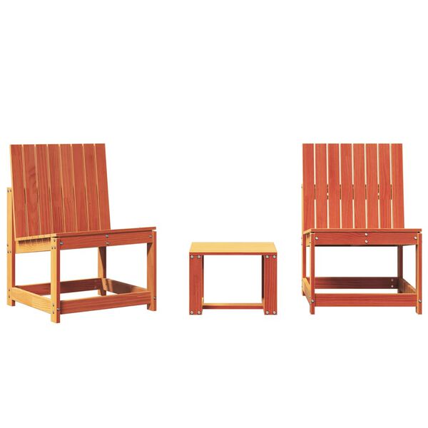 vidaXL Garden Lounge Set Wax brown Solid pine wood Standard Durable