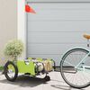 vidaXL Bike Trailer Green Oxford Fabric and Iron