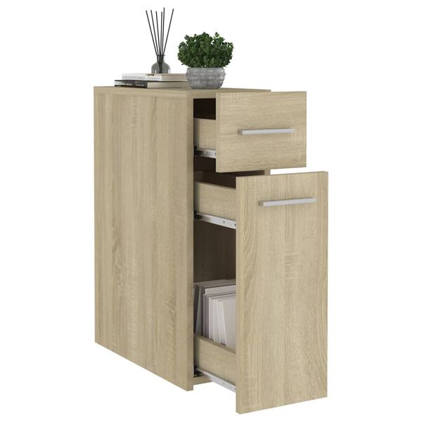 vidaXL Apothecary Cabinet Sonoma oak Engineered wood Compact