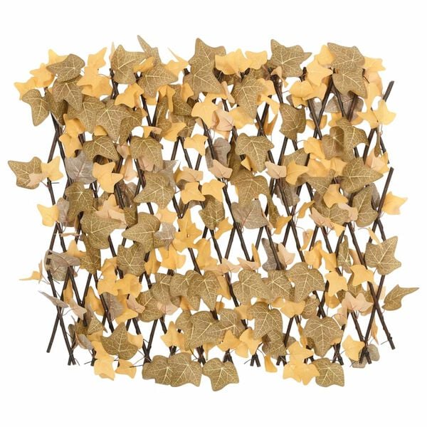 vidaXL Artificial Maple Leaf Trellis Expandable Orange 5 pcs 70.9x23.6"