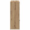 vidaXL Bookshelf Artisan Oak Engineered wood, Steel Medium Bookshelf