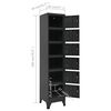 vidaXL Locker Cabinet Anthracite Steel Standard Locker Cabinet