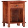 vidaXL Bedside Cabinet 15.7x11.8x19.7" Solid Acacia Wood