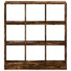 vidaXL Bookcase Smoked Oak Engineered Wood Compact Bookcase
