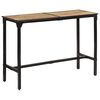 vidaXL Outdoor Bar Table Natural wood and black