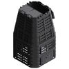 vidaXL Compost Bin Black Plastic Large Sliding Parts Compost Bin