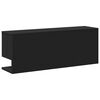 vidaXL Wall Cabinet Black Engineered wood Medium Wall Cabinet