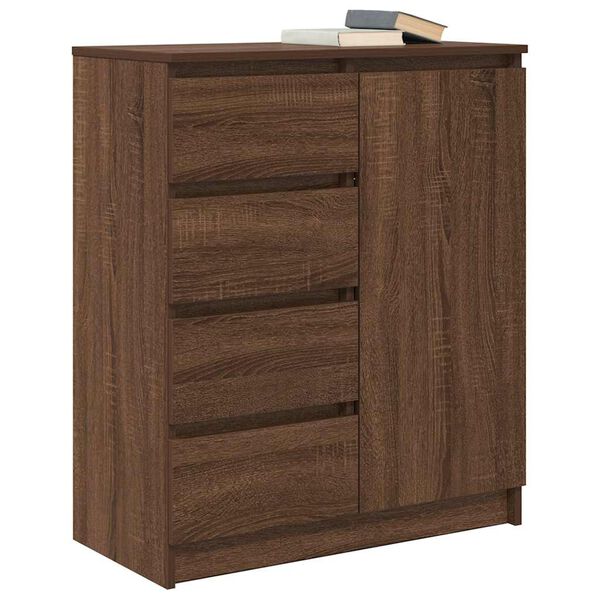 vidaXL Sideboard Brown oak Engineered wood Medium Sideboard
