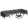 vidaXL Garden Sofa Set Anthracite Steel