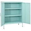 vidaXL Storage Cabinet Mint Steel Medium Storage Cabinet Rectangular