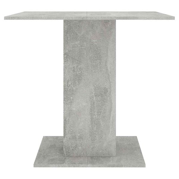 vidaXL Dining Table Concrete Grey Engineered wood 31.5 in Simple Design