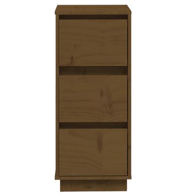 vidaXL Sideboard Honey Brown 12.6"x13.4"x29.5" Solid Wood Pine
