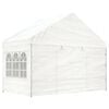 vidaXL Gazebo with Roof White 43.9'x13.4'x10.6' Polyethylene