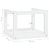 vidaXL Bathroom Sink Frame White Powder-coated iron Small