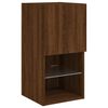 vidaXL TV Cabinet Brown Oak Engineered Wood Small TV Cabinet
