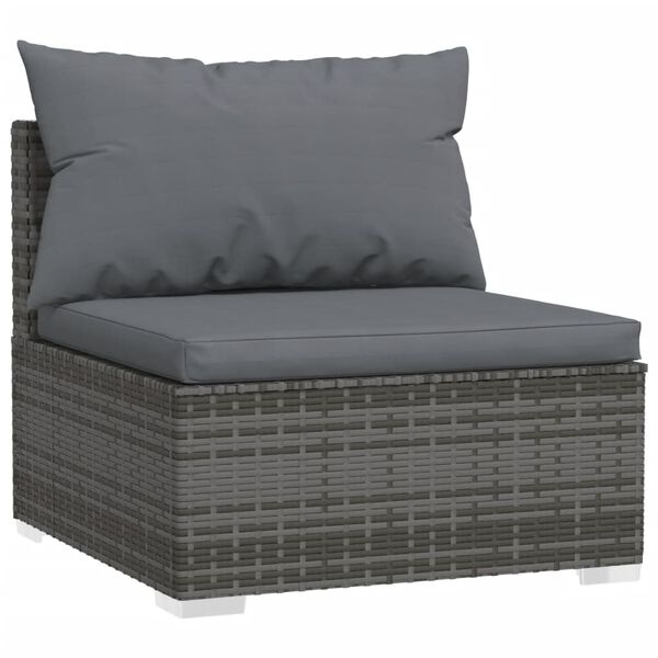vidaXL Garden Lounge Set Gray, Charcoal