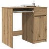vidaXL Desk Artisan oak Engineered wood Medium Desk Rectangular