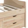 vidaXL Day Bed Natural Wood Solid Pine Wood 35.4x78.7 in