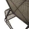 vidaXL Sun lounger Reclining 1-person Gray 157 x 55 x 92cm poly rattan
