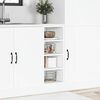 vidaXL Bottom Cabinet White Engineered Wood 11.8x17.5x32.1 in