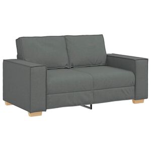 vidaXL 2-Seater Sofa Dark Grey 63.0"x30.7"x33.1" Fabric
