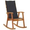 vidaXL Wooden Rocking Chair Natural wood Solid acacia wood Standard