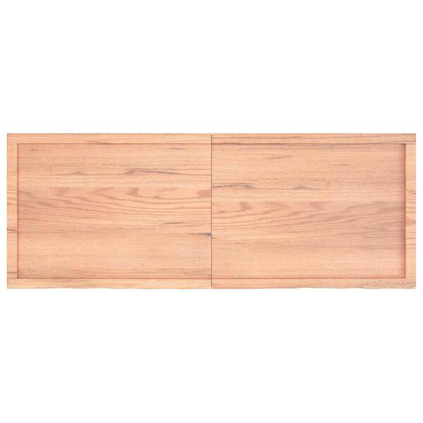 vidaXL Bathroom Countertop Light Brown 63.0 x 23.6 x (0.8-2.4) " Treated Solid Wood