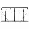 vidaXL Greenhouse Anthracite and Transparent Aluminum, Polycarbonate Large
