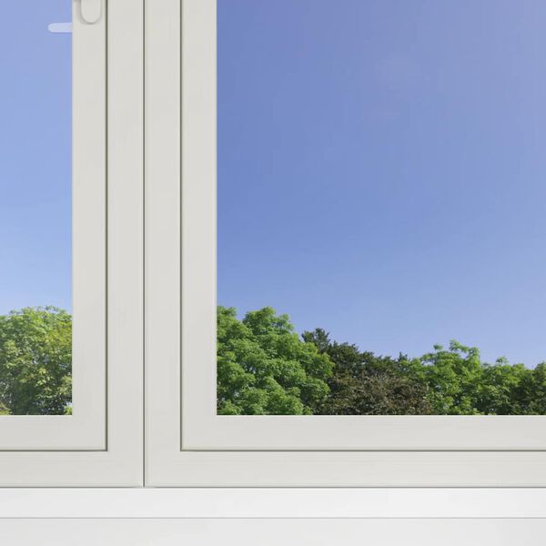 vidaXL Solar Film Set of 3 Silver PVC One Way Window Film UV-resistant