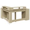 vidaXL Desk Sonoma oak Engineered wood Large Corner Desk Modern