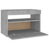vidaXL Bedside Cabinet Set of 2 Concrete grey Engineered wood Standard