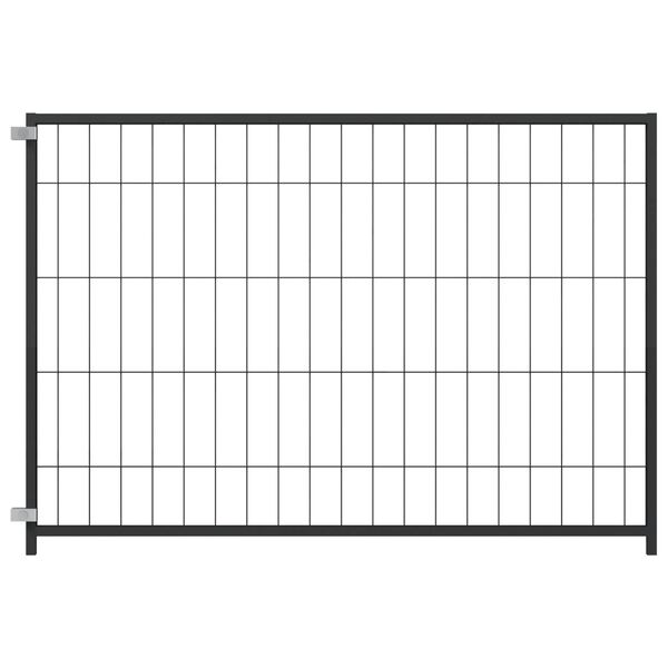 vidaXL Dog Kennel Black 118.11 x 39.37 x 27.56 in Steel