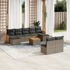 vidaXL Garden Sofa Set Grey