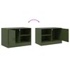 vidaXL TV Cabinet Olive Green Cold-Rolled Steel Medium TV Cabinet