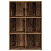 vidaXL Book Cabinet Old wood Engineered wood Medium Book Cabinet