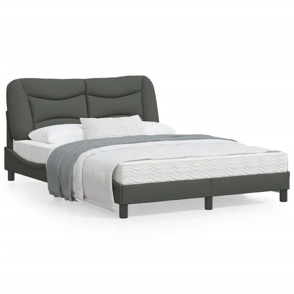 vidaXL Bed Frame Dark Grey