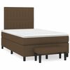 vidaXL Box Spring Bed with Mattress Dark Brown