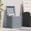 vidaXL Storage Box Grey 100% Polypropylene Medium Storage Box