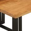 vidaXL Nesting Table Natural wood and black