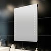 vidaXL Bathroom Mirror Warm White Safety Glass 23.6 x 31.5 in