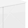 vidaXL Bathroom Cabinet High Gloss White 24.02 x 13.78 x 25.20 in