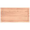 vidaXL Table Top Light Brown Solid oak wood 39.4x19.7 in