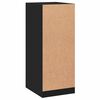 vidaXL Wardrobe Black Engineered Wood Compact Storage Cabinet