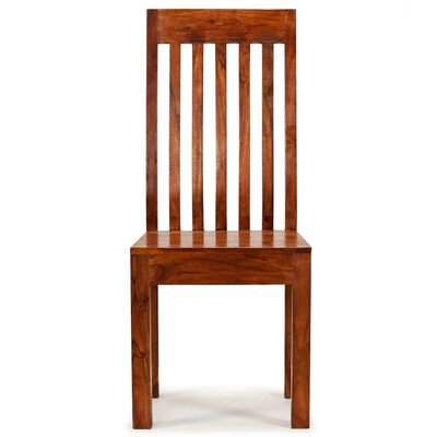 vidaXL Dining Chairs 6 pcs Solid Wood with Sheesham Finish Modern