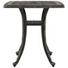 vidaXL Garden Table Bronze Cast Aluminum 20.9 x 20.9 x 20.9 in